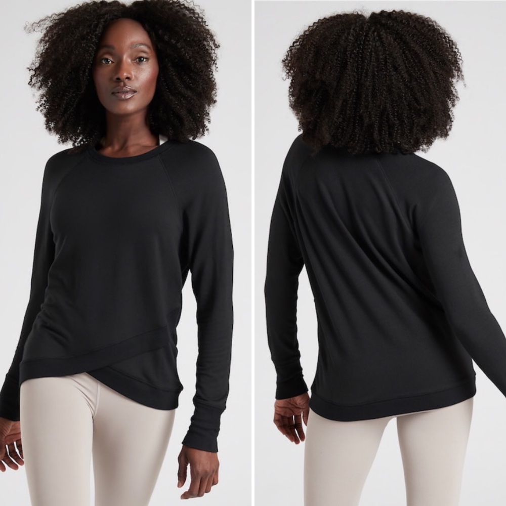 Athleta Criss Cross Sweatshirt L